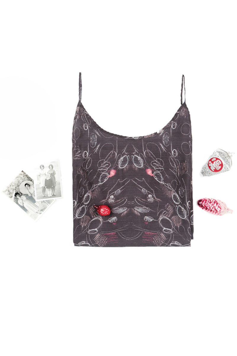 Nightfall Strappy Silk Bamboo Night Dress 3