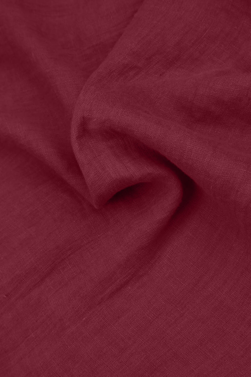 Maxi Antique Ruby Gauze Linen Dress 5