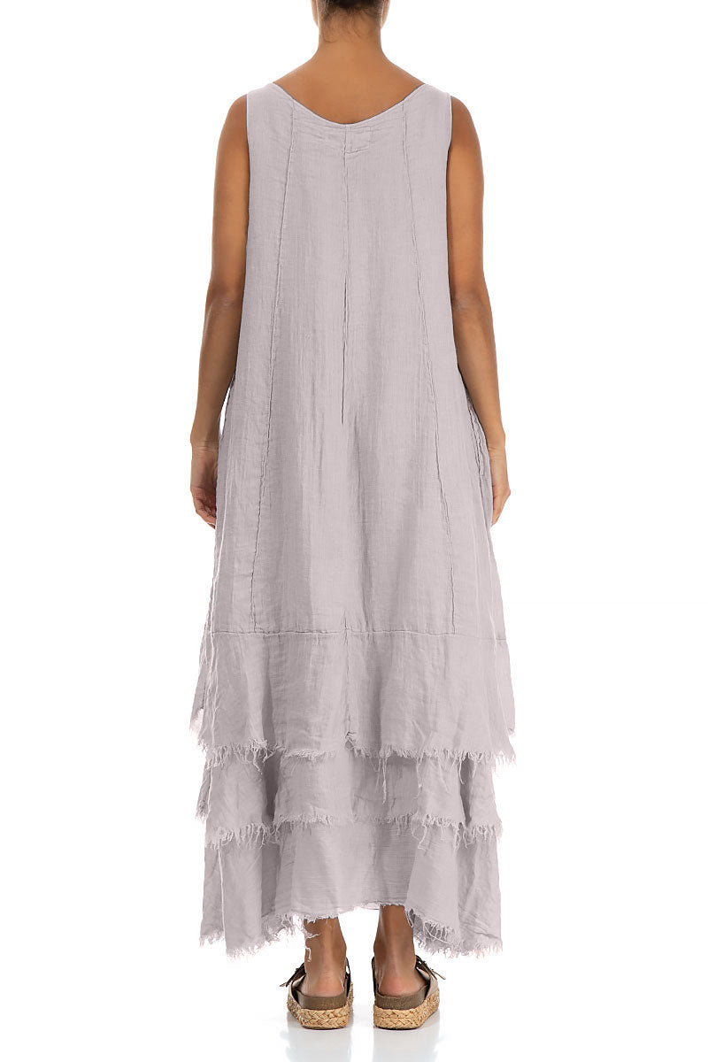 Maxi Greige Gauze Linen Dress 2