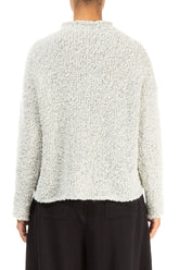 Mélange Ivory Alpaca Wool Cardigan 2