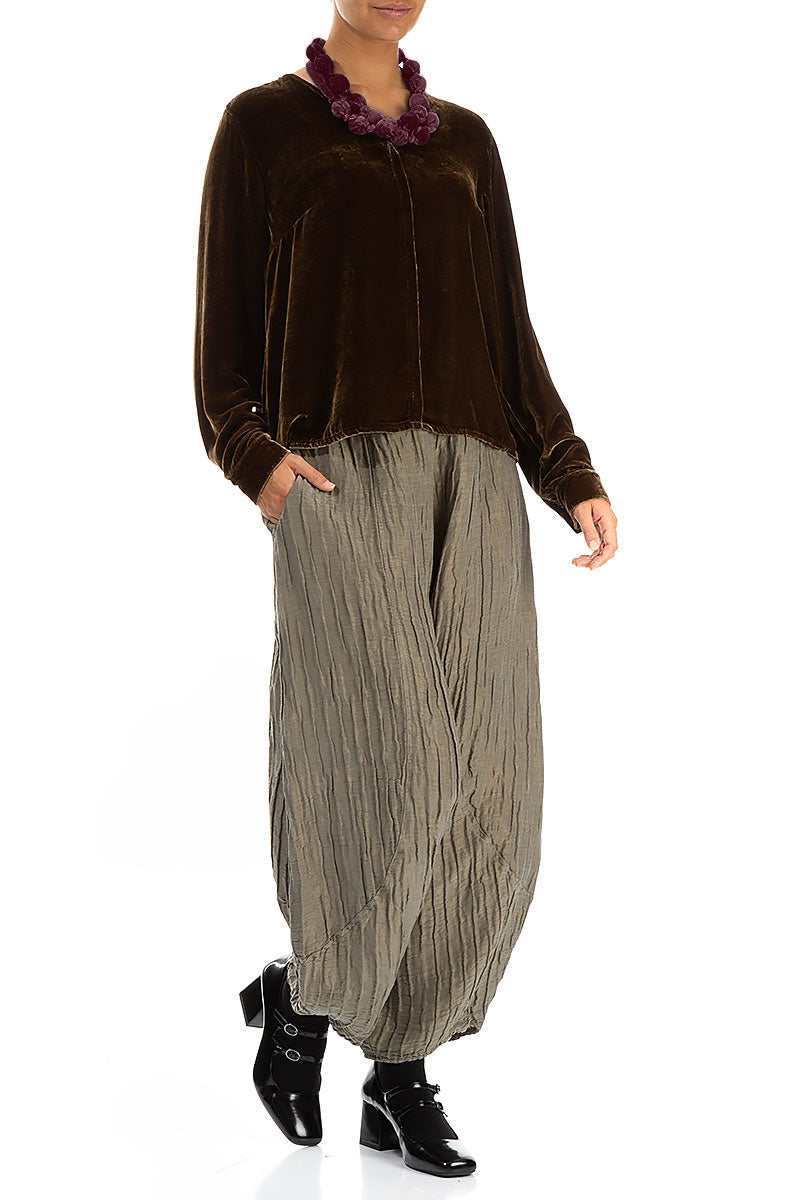 Merlot Alabaster Silk Cotton Bead Necklace 2