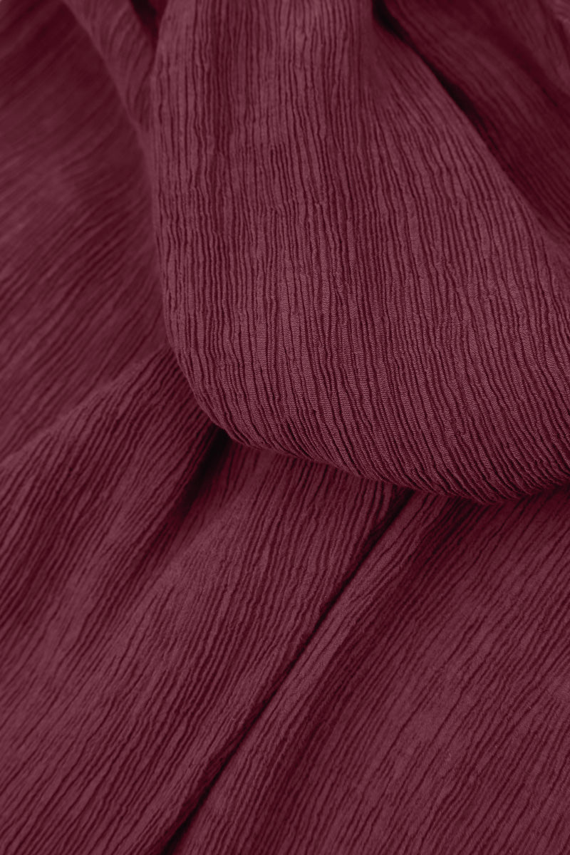 Merlot Silk Viscose Shift Dress 5