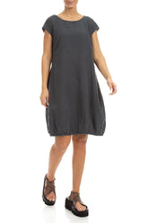 Midi Graphite Linen Dress 3