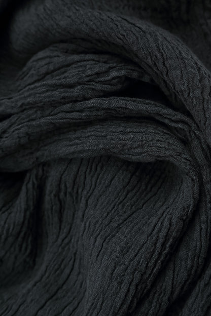 Midi Graphite Linen Viscose Skirt