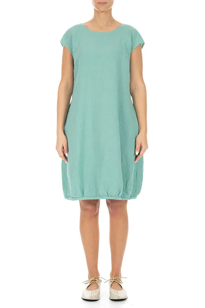 Midi Mint Linen Dress 1