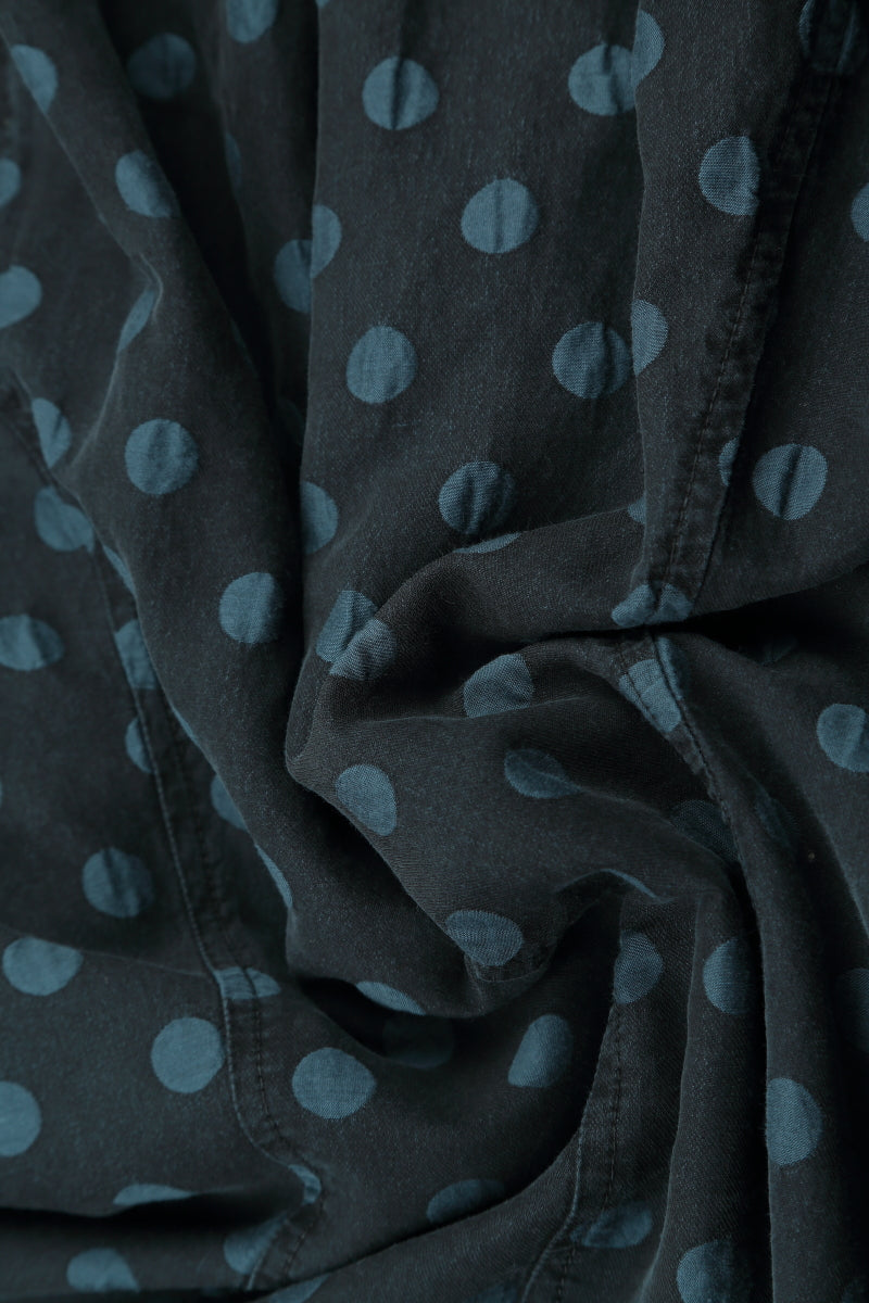Midnight Blue Dotty Silk Bead Necklace 6