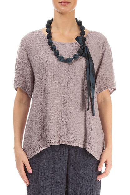 Midnight Blue Alabaster Silk Cotton Bead Necklace 1