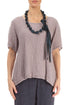 Midnight Blue Alabaster Silk Cotton Bead Necklace 1