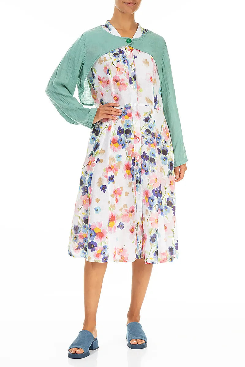 Mint Gauze Linen Overlay Jacket 4