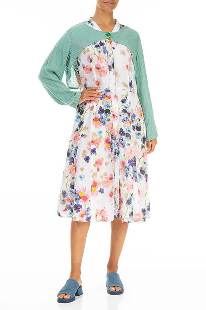 Mint Gauze Linen Overlay Jacket 4