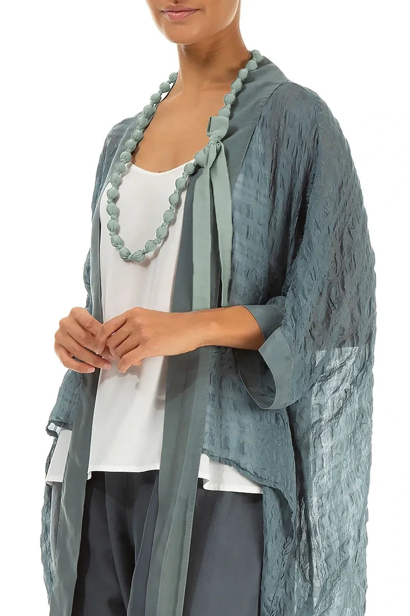 Mint Silk Fine Bead Necklace