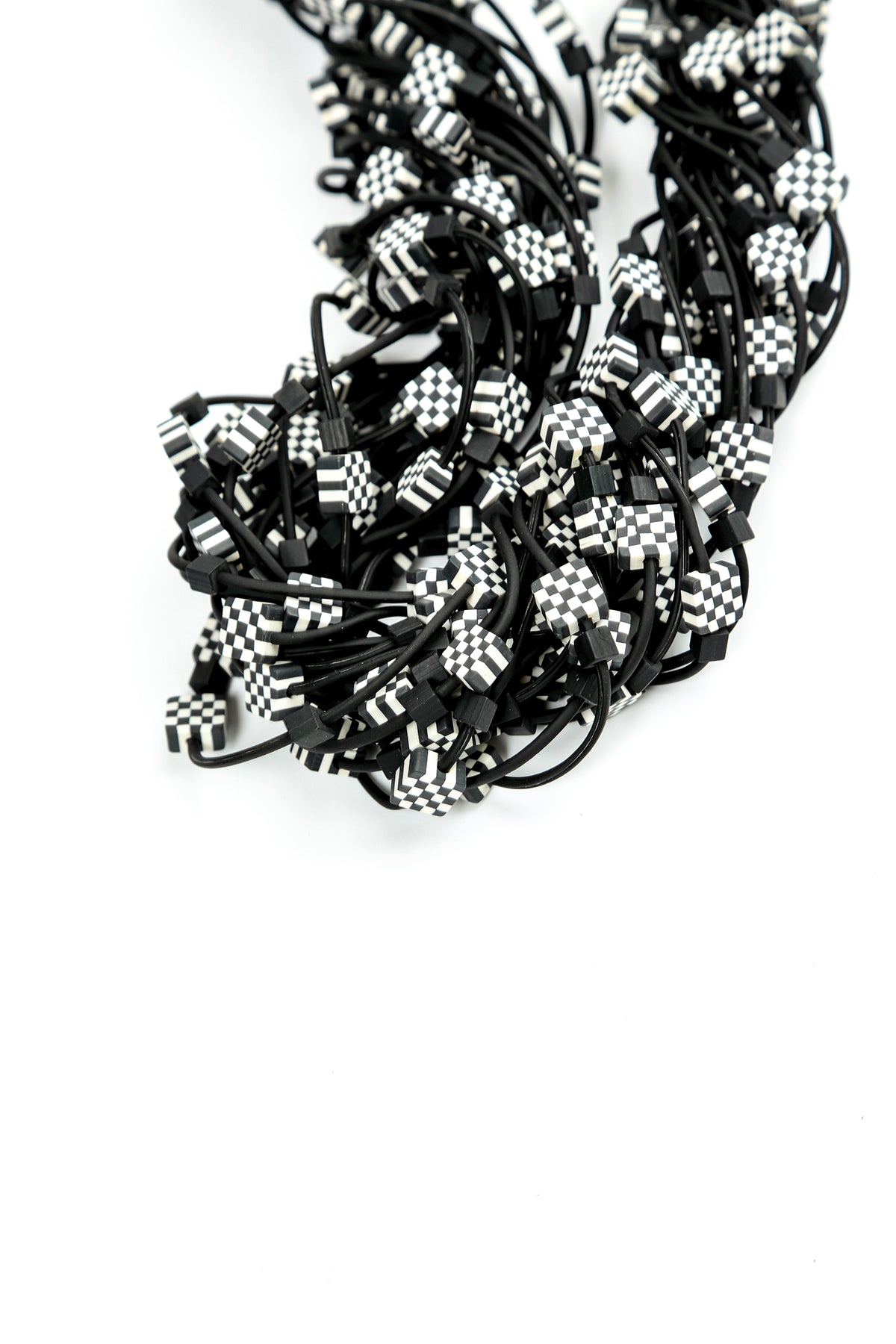 Monochrome Layer Clay Necklace