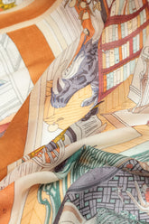 Mystery Library Cashmere Silk Scarf 6