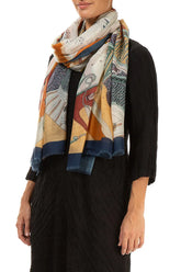 Mystery Library Cashmere Silk Scarf 3