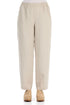Straight Full Length Natural Linen Trousers 1