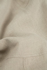 Straight Full Length Natural Linen Trousers 4