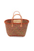 Natural Mini Burnt Orange French Market Basket 1
