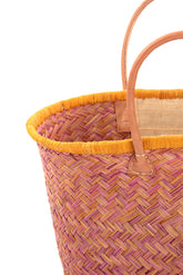 Natural Mini Peach French Market Basket 2