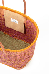 Natural Mini Peach French Market Basket 4