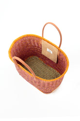 Natural Mini Peach French Market Basket 5