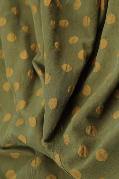 Olive Dotty Silk Bead Necklace 6