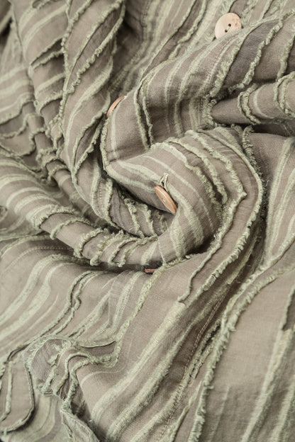 Olive Fray Weave Jacket