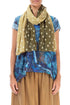 Olive Light Dotty Ombre Silk Scarf 1