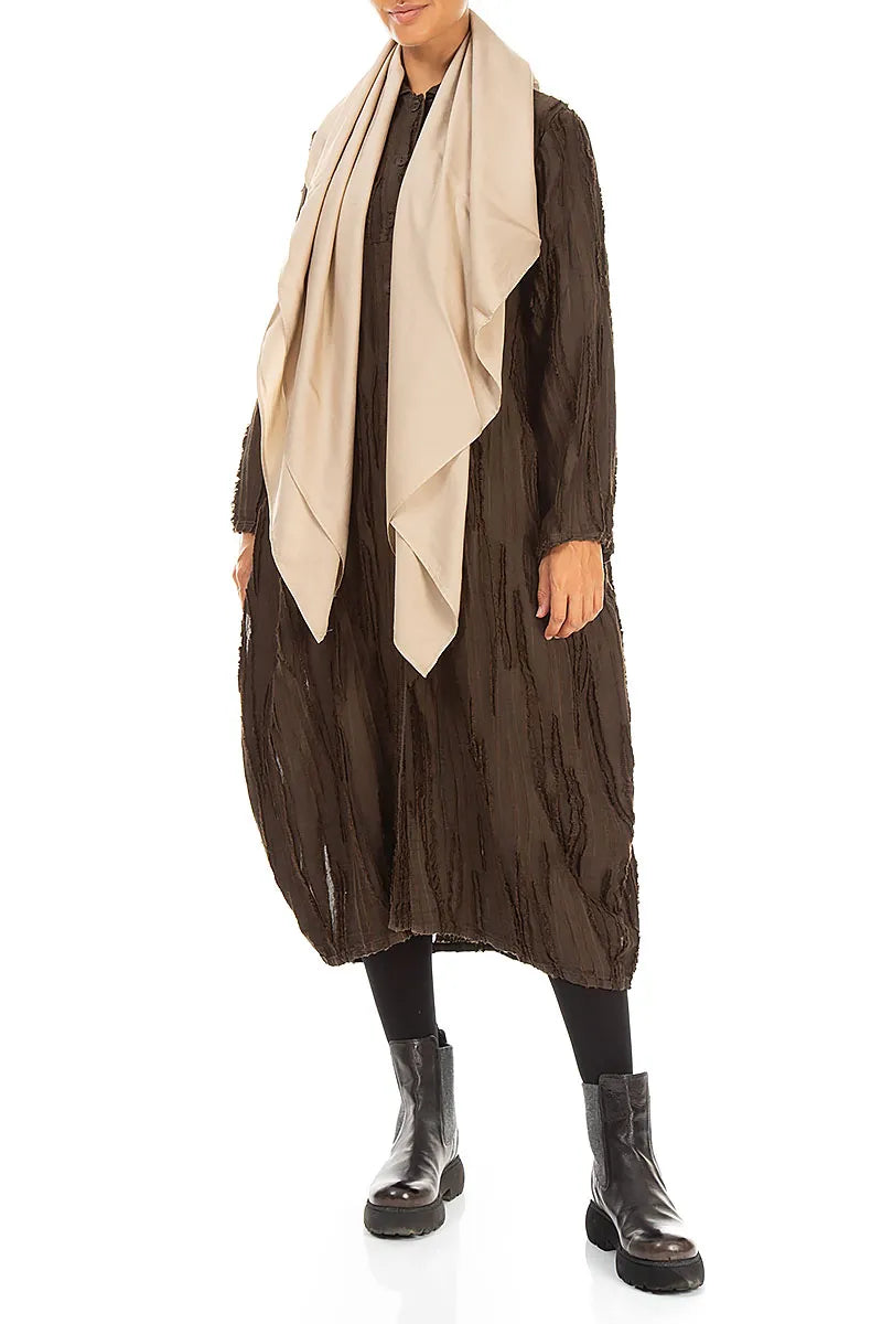 Olive Silk Bamboo Scarf 2