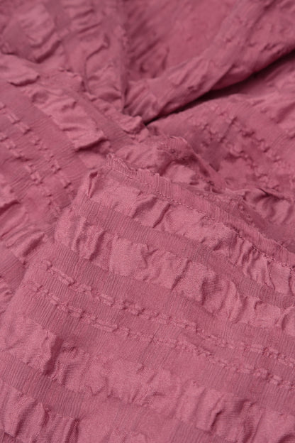 Open Antique Ruby Textured Silk Jacket