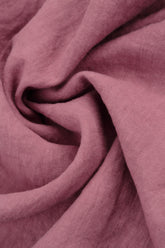 Open Fringed Mauve Taupe Linen Jacket 5
