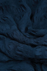 Open Front Navy Light Silk Jacket 5