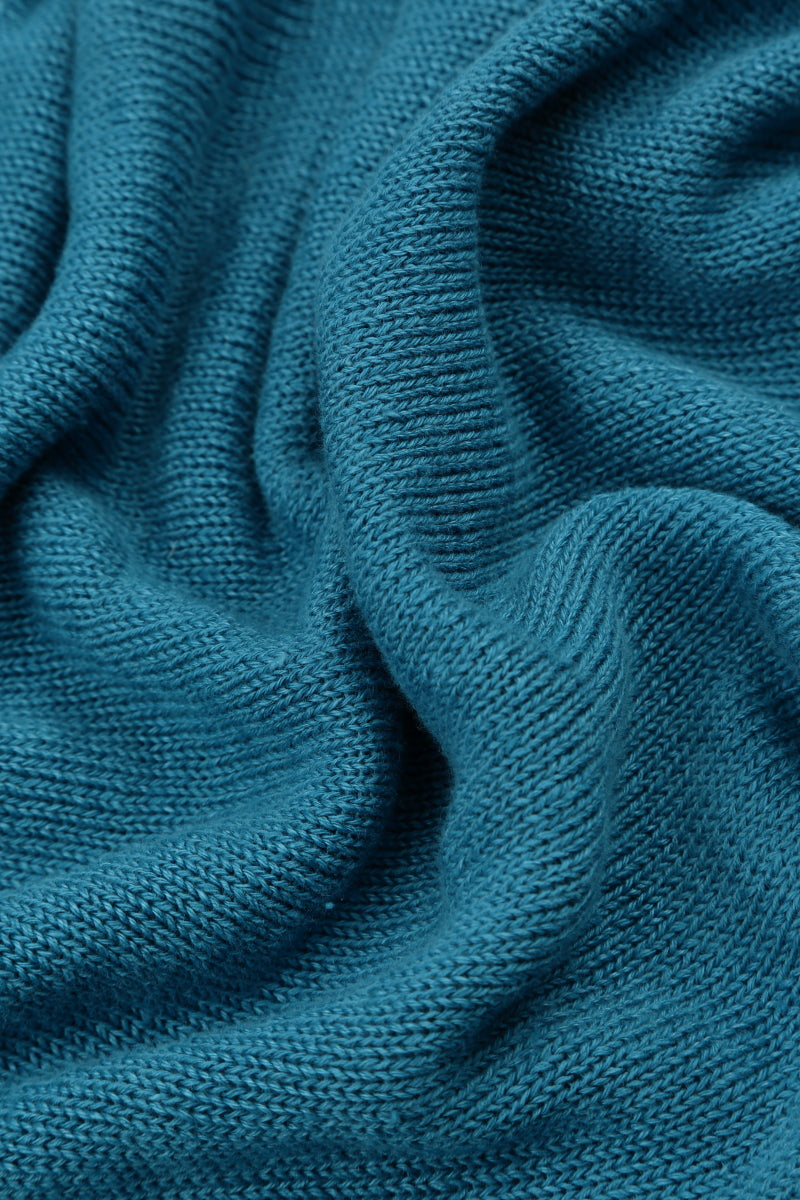 Open Longer Back Denim Linen Cardigan 5