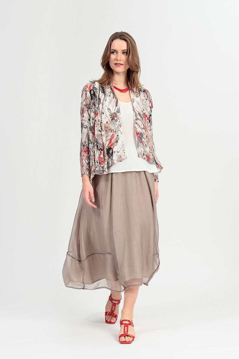 Open Savannah Silk Viscose Jacket 1