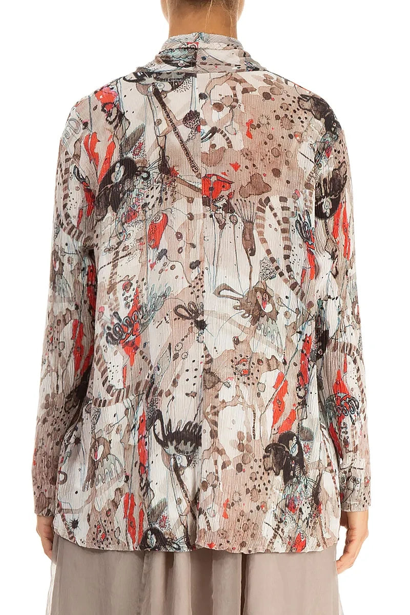 Open Savannah Silk Viscose Jacket 2