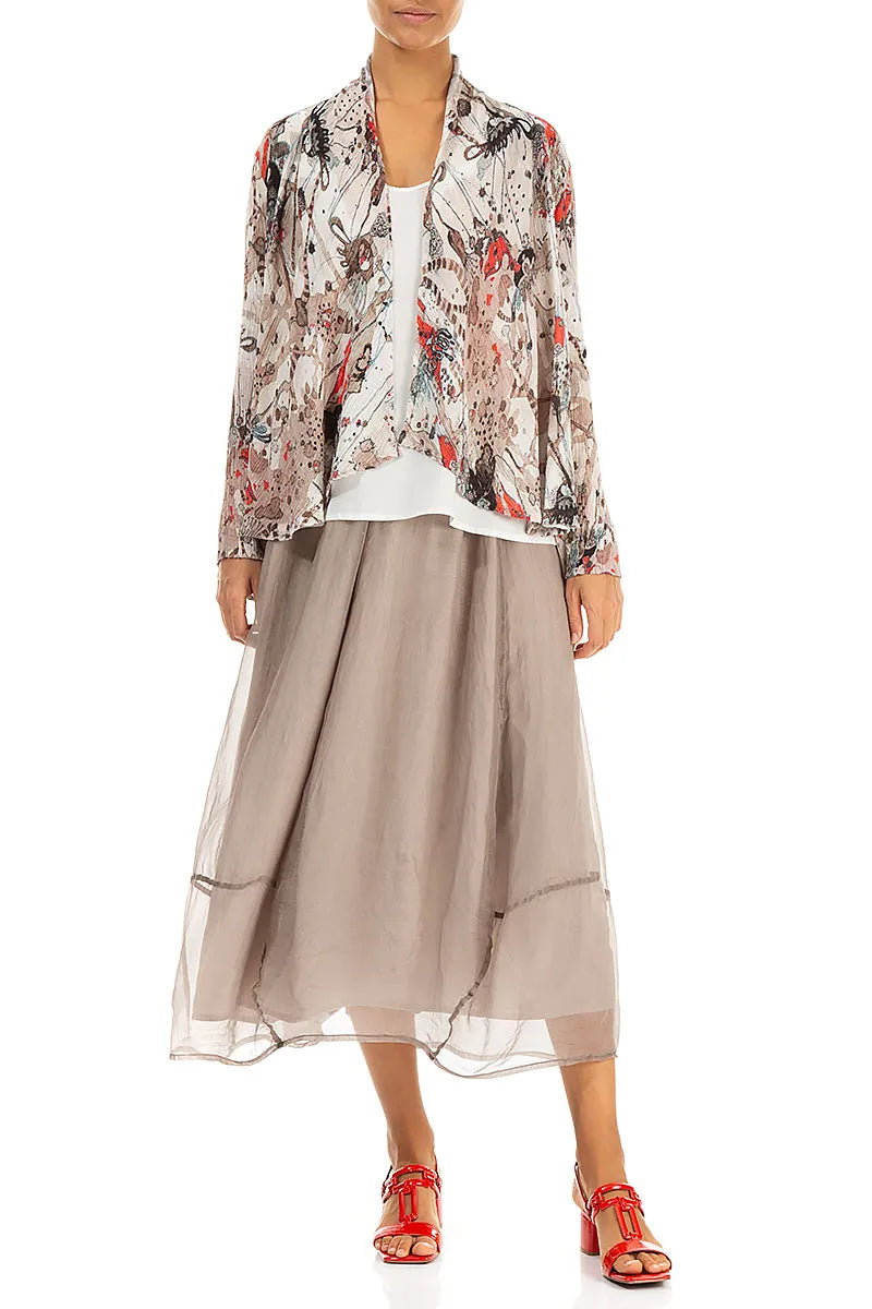 Open Savannah Silk Viscose Jacket 5