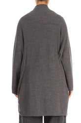 Open Type Grey Wool Jersey Jacket 2