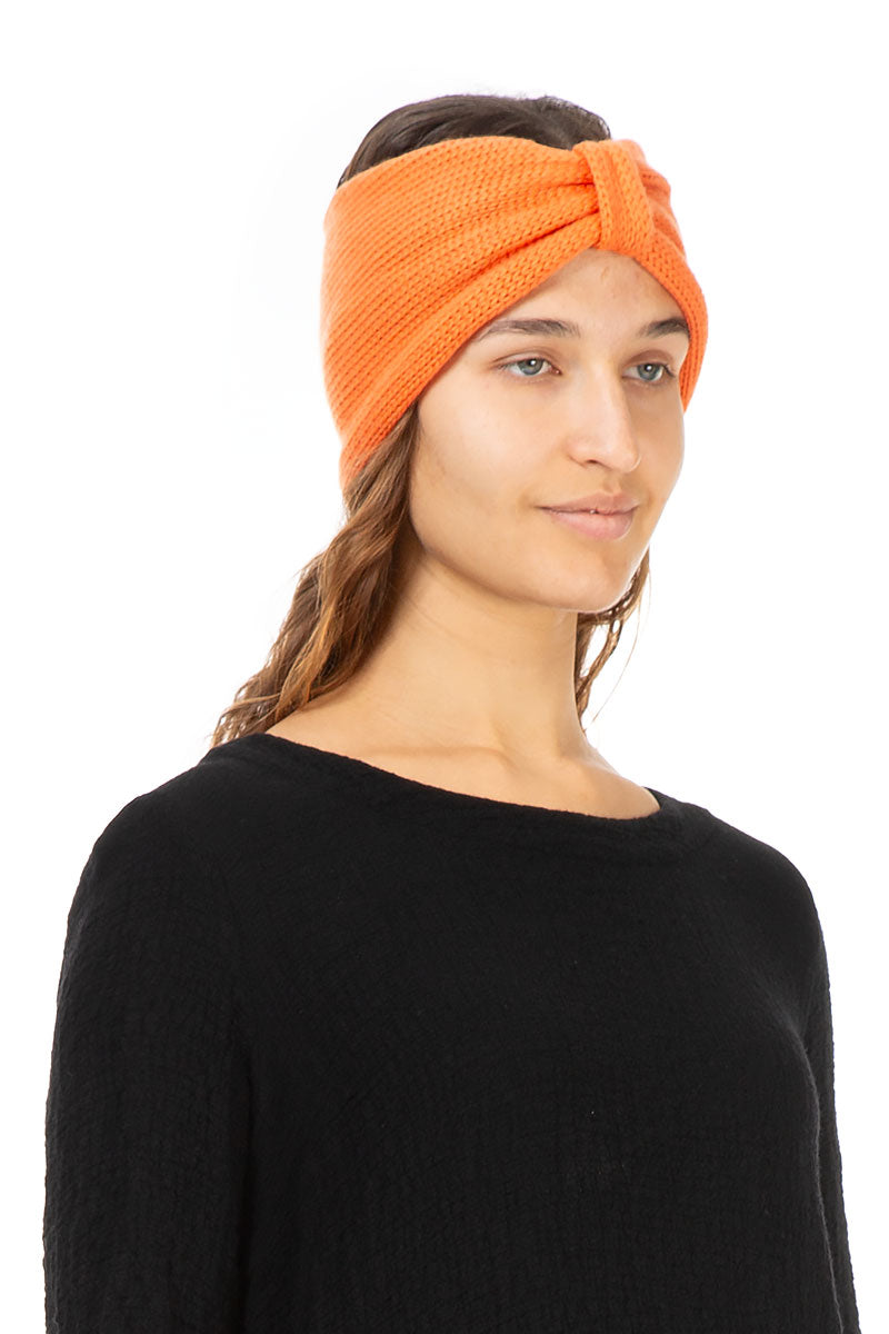 Orange Soft Cashmere Headband 3