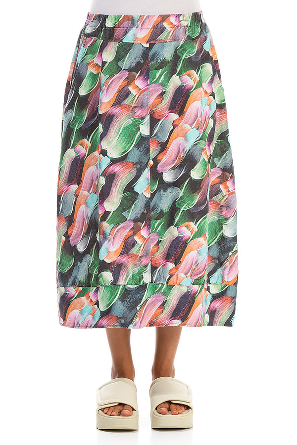 Paint Charm Linen Skirt 1