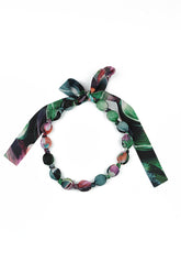 Paint Charm Silk Cotton Bead Necklace 4