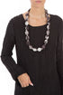 Off White Paintwave Silk Bamboo Bead Necklace 1