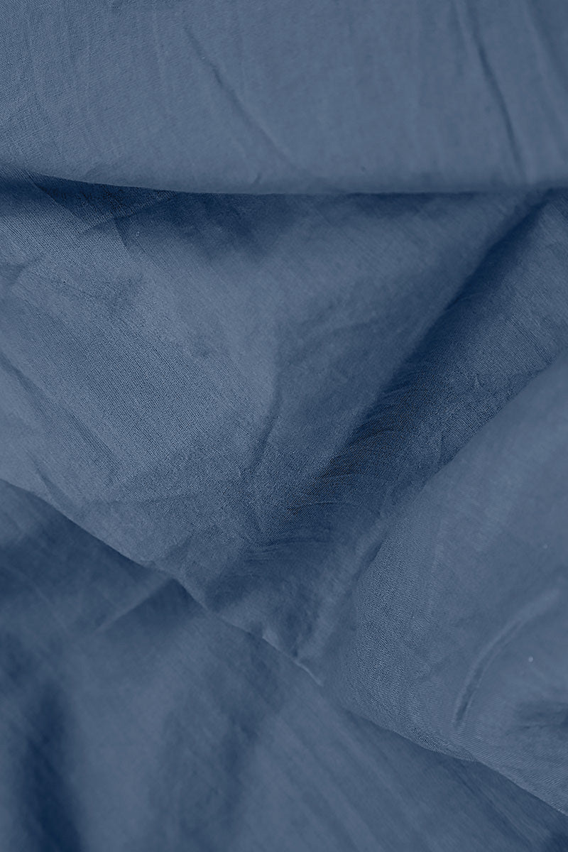 Patch Décor Blue Nova Silk Chiffon Skirt 5