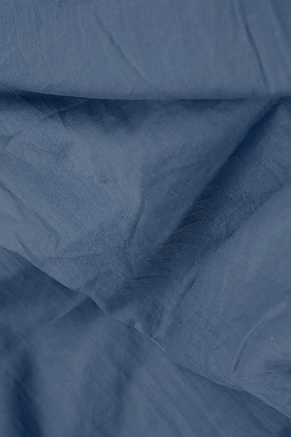 Patch Décor Blue Nova Silk Chiffon Skirt 5