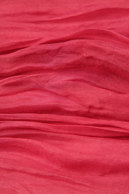 Patch Décor Raspberry Silk Chiffon Shirt 5
