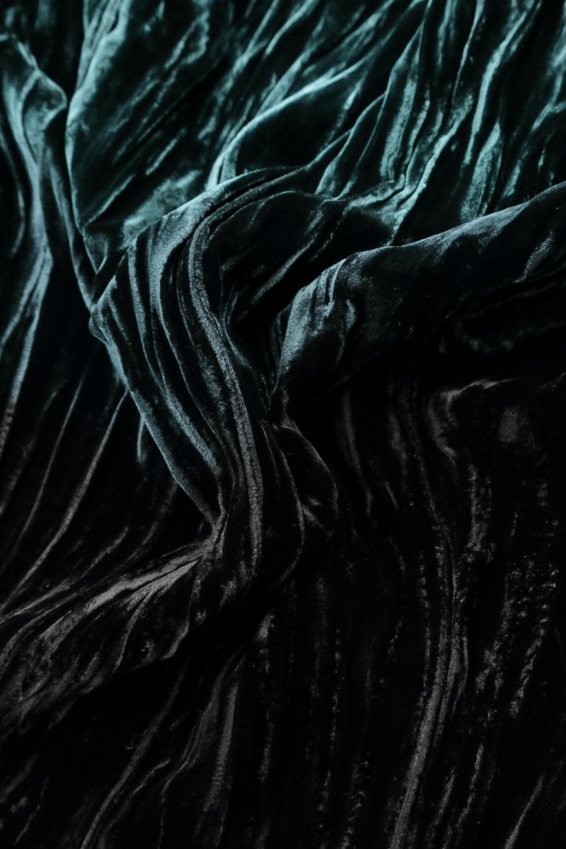 Peacock Ombré Silk Velvet Scarf 4