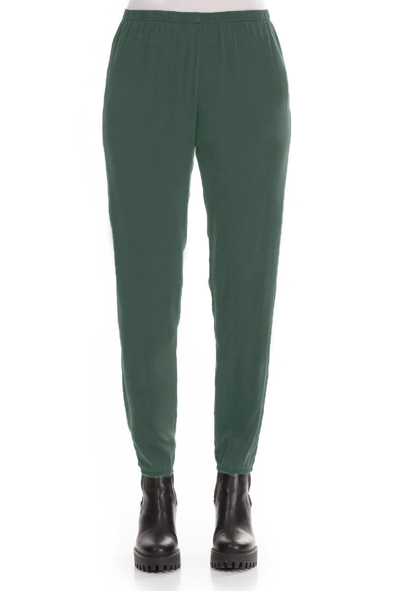 Pfauen-Seidenleggings