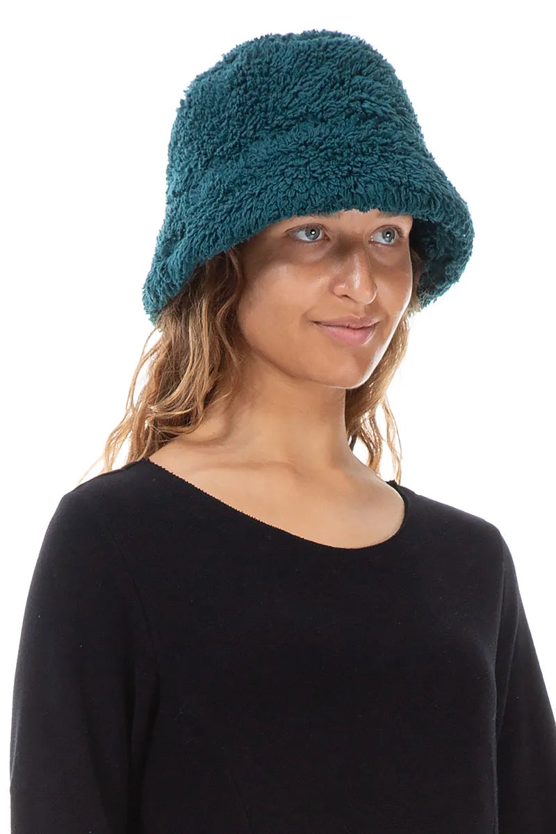 Peacock Teddy Cotton Bucket Hat 3
