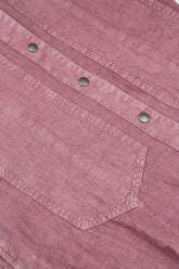 Pin Décor Off-Dye Mauve Taupe Linen Jacket 5
