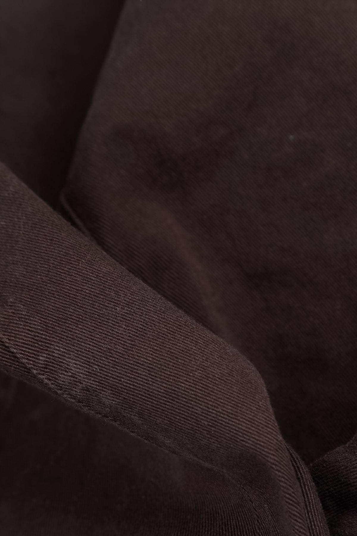 Pointed Hem Truffle Brown Denim Cotton Jacket
