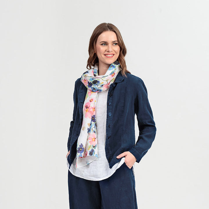Primrose Linen Scarf