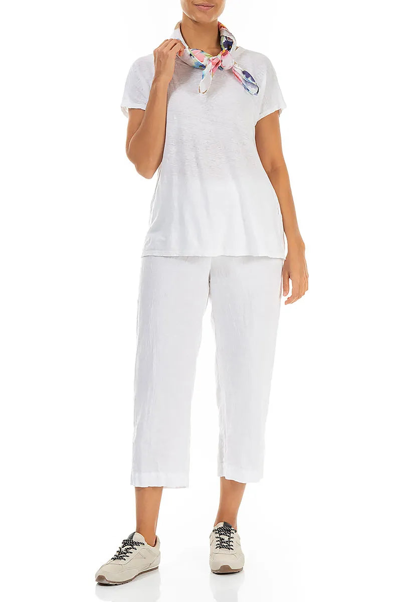 Quadratischer Primel-Leinenschal